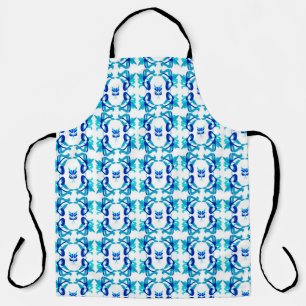 Mixed pattern original design and digital drawing. apron