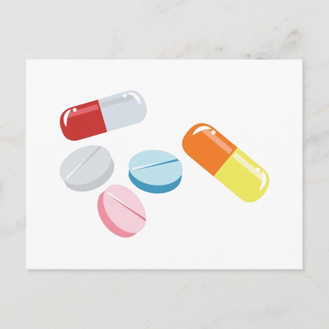 Mixed Pills Postcard (Front)