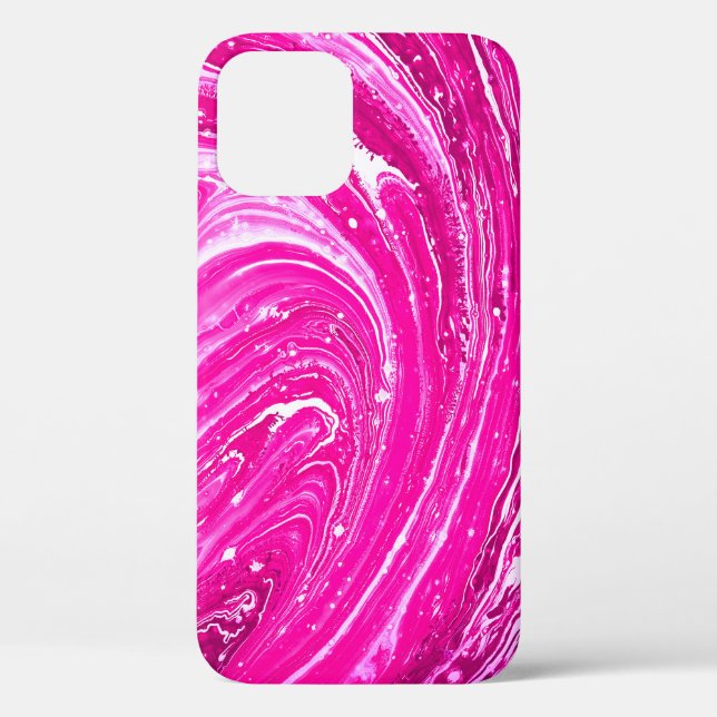 Mixed Pink Paint Background. Case-Mate iPhone Case (Back)