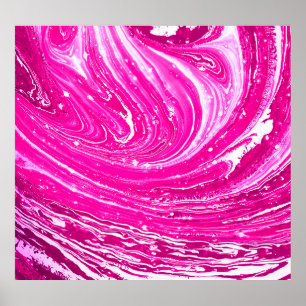 Mixed Pink Paint Background. Poster