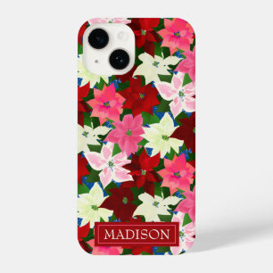 Mixed Poinsettias iPhone 14 Case