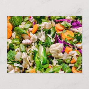 Mixed salad postcard