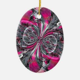 Mixed Signals Ceramic Ornament
