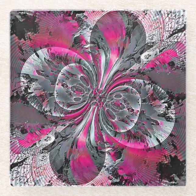 Mixed Signals  Glass Coaster (Front)