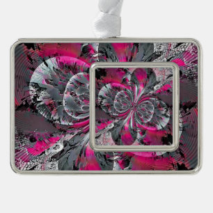 Mixed Signals  Silver Plated Framed Ornament