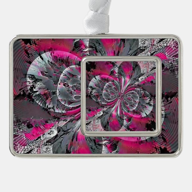Mixed Signals  Silver Plated Framed Ornament (Front)