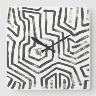 Mixed Signals V Square Wall Clock