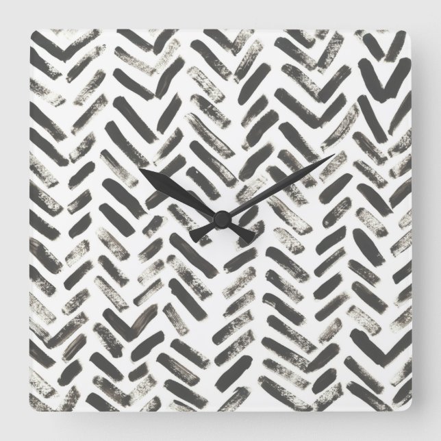 Mixed Signals VII Square Wall Clock (Front)