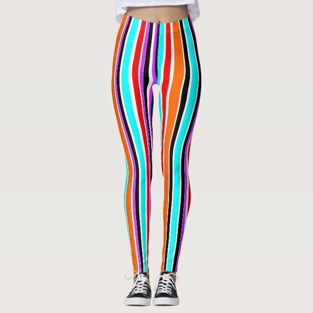 Mixed Stripes Leggings (Front)