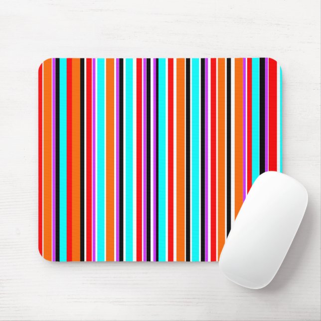 Mixed Stripes Mouse Pad (With Mouse)