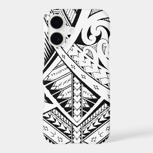 Mixed tribal tattoo patterns in Samoan Maori style