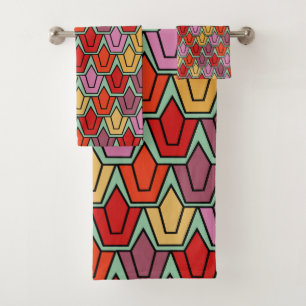 Mixed Tulip Field Bath Towel Set