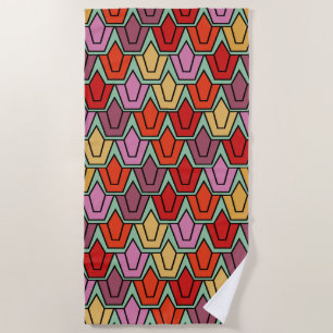 Mixed Tulip Field Beach Towel