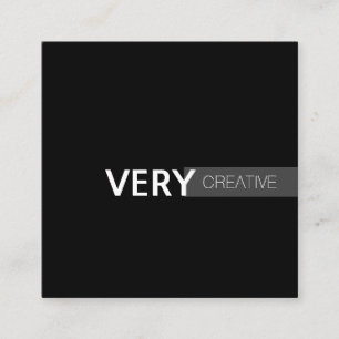 Mixed Type Modern Square Business Card