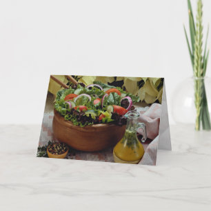 Mixed vegetable salad card