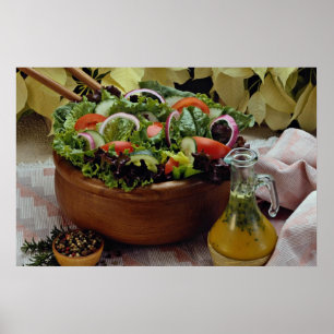 Mixed vegetable salad poster