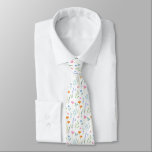 Mixed Watercolor Wildflowers Pattern  Tie<br><div class="desc">Printed from original watercolor floral pattern.</div>