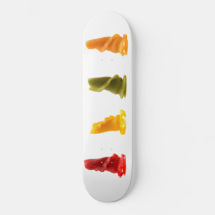 Mixed weird shaped pasta skateboard
