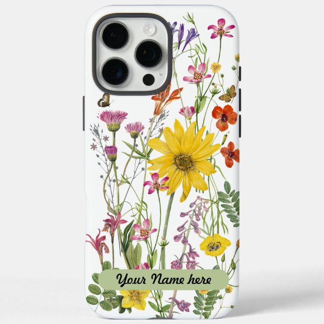 Mixed Wildflowers - Vintage Case-Mate iPhone Case (Back)