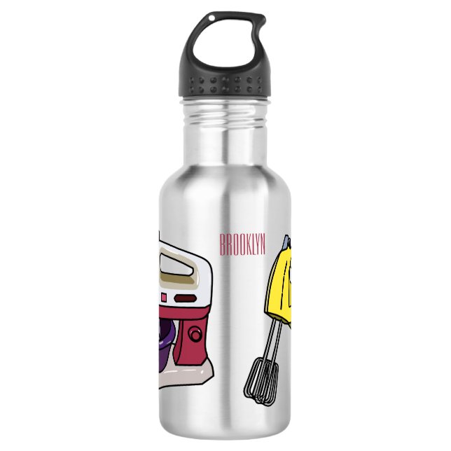 Mixer cartoon illustration  532 ml water bottle (Front)