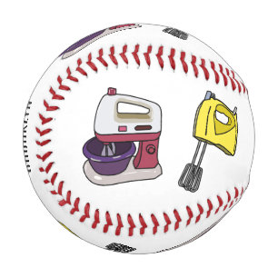 Mixer cartoon illustration baseball