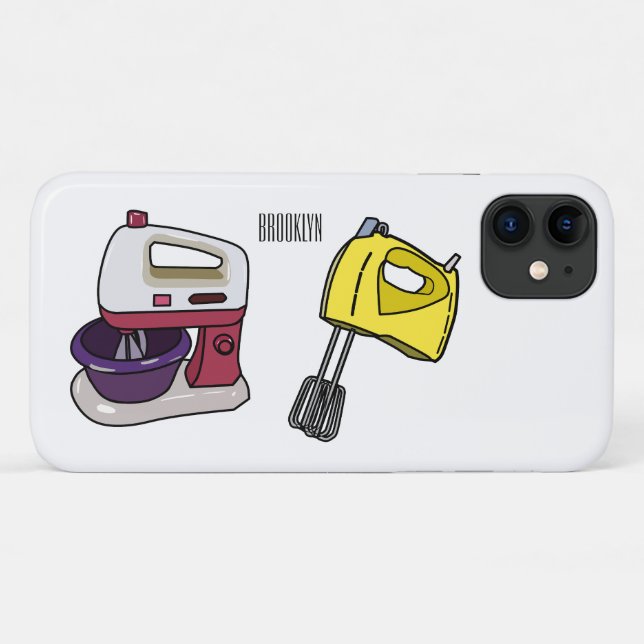 Mixer cartoon illustration  Case-Mate iPhone case (Back (Horizontal))