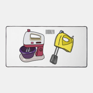 Mixer cartoon illustration desk mat