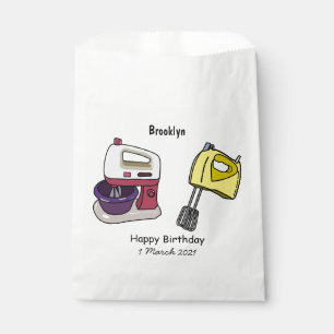 Mixer cartoon illustration favour bag