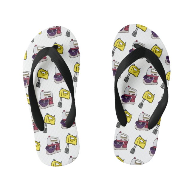 Mixer cartoon illustration  kid's thongs (Footbed)