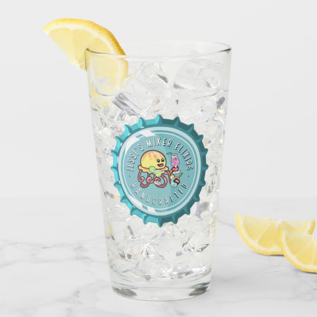 Mixer Elixir Pint Glass - Long Island Iced Tea (Front Ice)