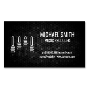 Mixer   Geometric Background Magnetic Business Card