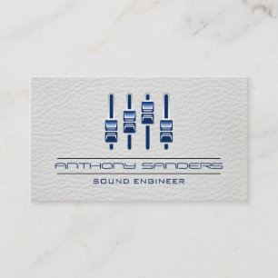 Mixer   Leather Background Business Card