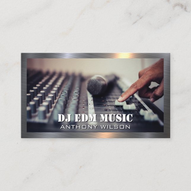 Mixer | Sound Engineer Producer | Music Business Card (Front)
