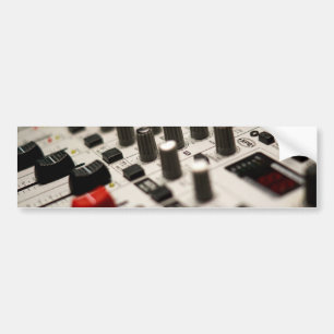 Mixing Board Closeup Bumper Sticker