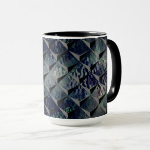 Mixing of 3D squares with 'smoke glass' background Mug
