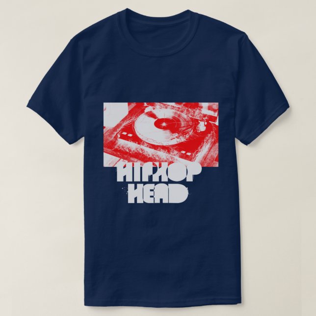 MixMaster DJ HipHopHead  T-Shirt (Design Front)