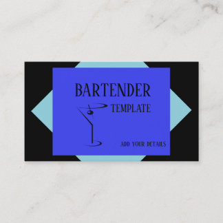 Mixologist bartender business cards