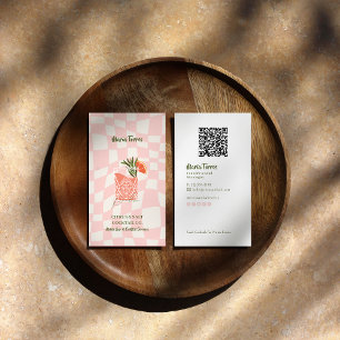 Mixologist Branding   Cocktail-Inspired Mobile Bar Business Card