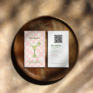 Mixologist Branding   Cocktail-Inspired Mobile Bar Business Card