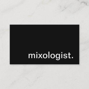 Mixologist Business Card