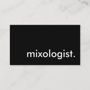 mixologist. business card
