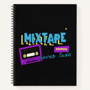 Mixtape Memories Retro Cassette Nostalgia Notebook