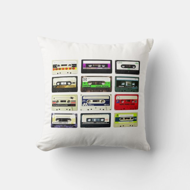 Mixtape Pillow. Cushion (Front)
