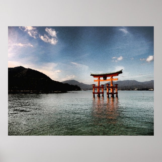 Miyajima Watercolor Poster (Front)
