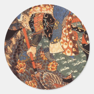 Miyamoto Musashi Classic Round Sticker