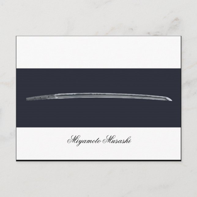 Miyamoto Musashi's Sword Postcard (Front)