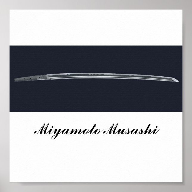 Miyamoto Musashi's Sword Poster (Front)