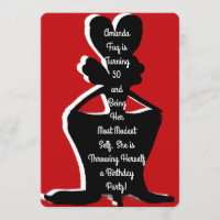 Miz Modesty Drag Queen Birthday Invite