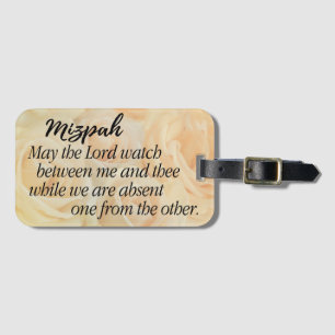 Mizpah Yellow Rose Luggage Tag