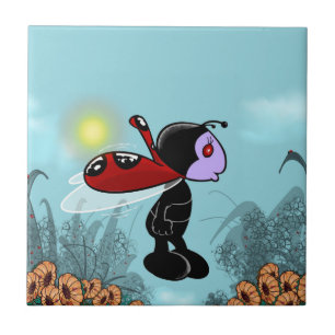 Mizz Ladybug Ceramic Tile